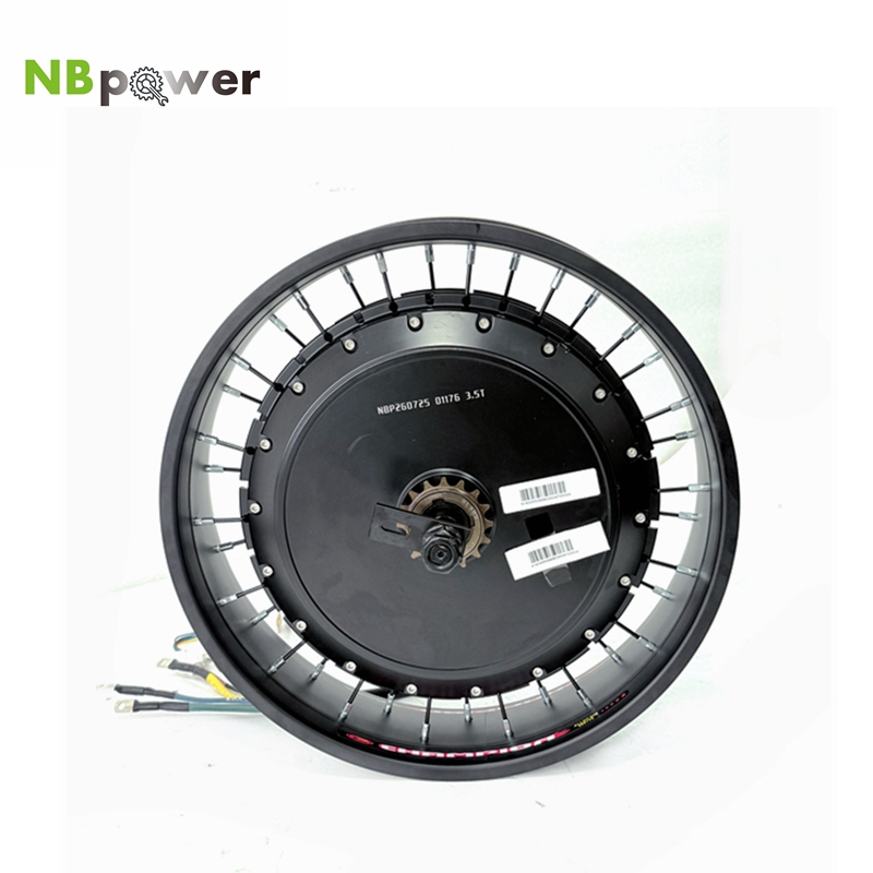 72V 8000W Brushless Hub Motor - NBpower/QS V3 273 40H Motosiklet 20/24/26x4.0