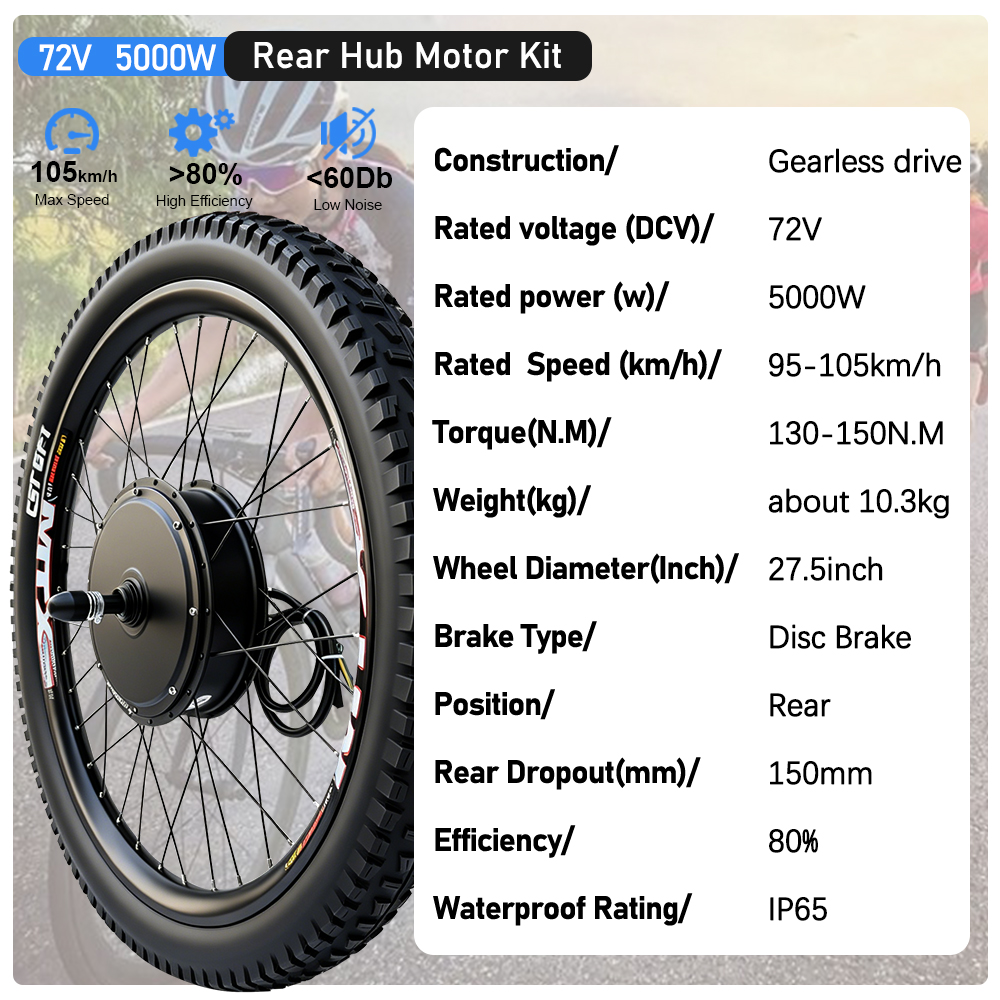MTX Elektrikli Bisiklet Dönüşü - 5000W Hub Motor Kit 72V incelemesi ve fiyatı