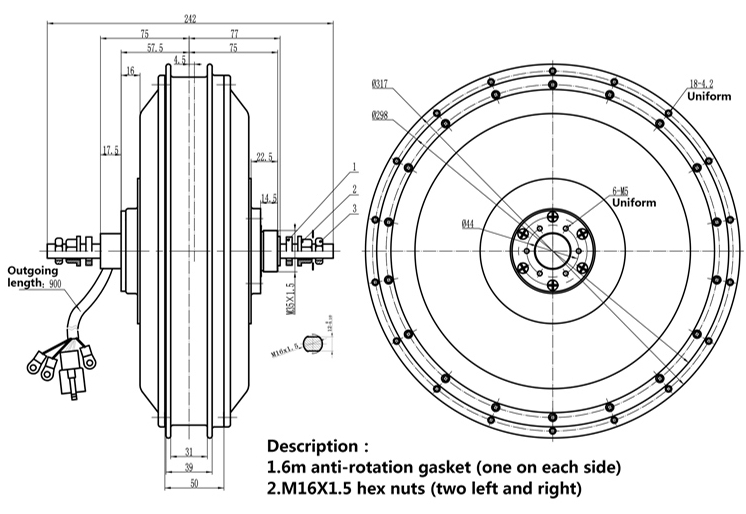 QS 273 V3 72v 8000W E-bisiklet - 72V 8000W Brushless Hub Motor incelemesi ve fiyatı