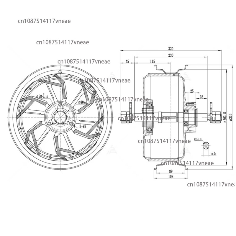 Elektrikli Motosiklet için Yen - 12000W Electric Motorcycle Hub Motor incelemesi ve fiyatı