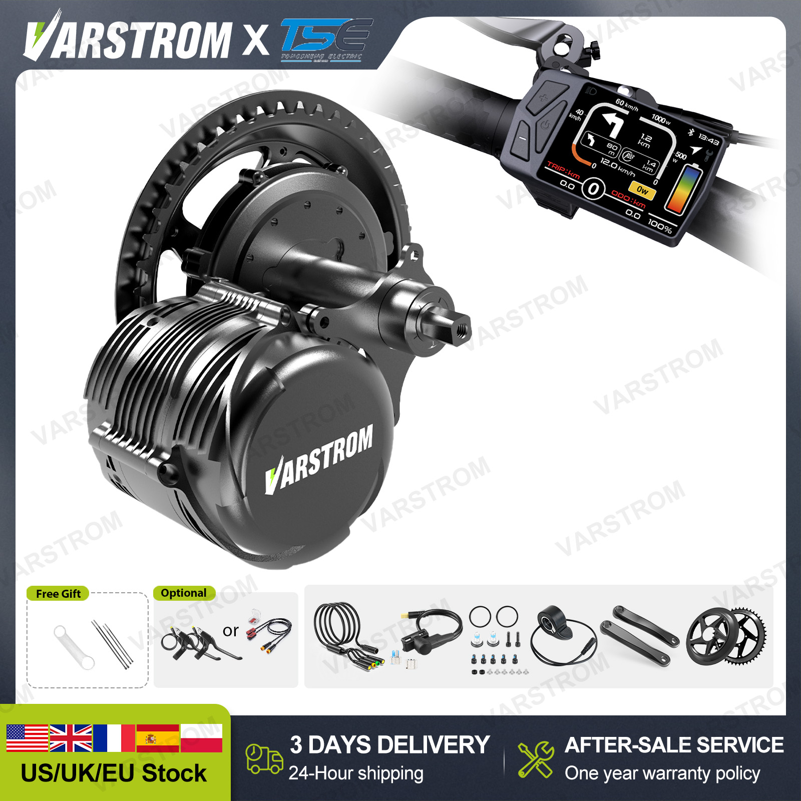 [ABD'den 3 Gün Hızlı Teslimat] - Side Hung Mid Drive Motor Kit incelemesi ve fiyatı