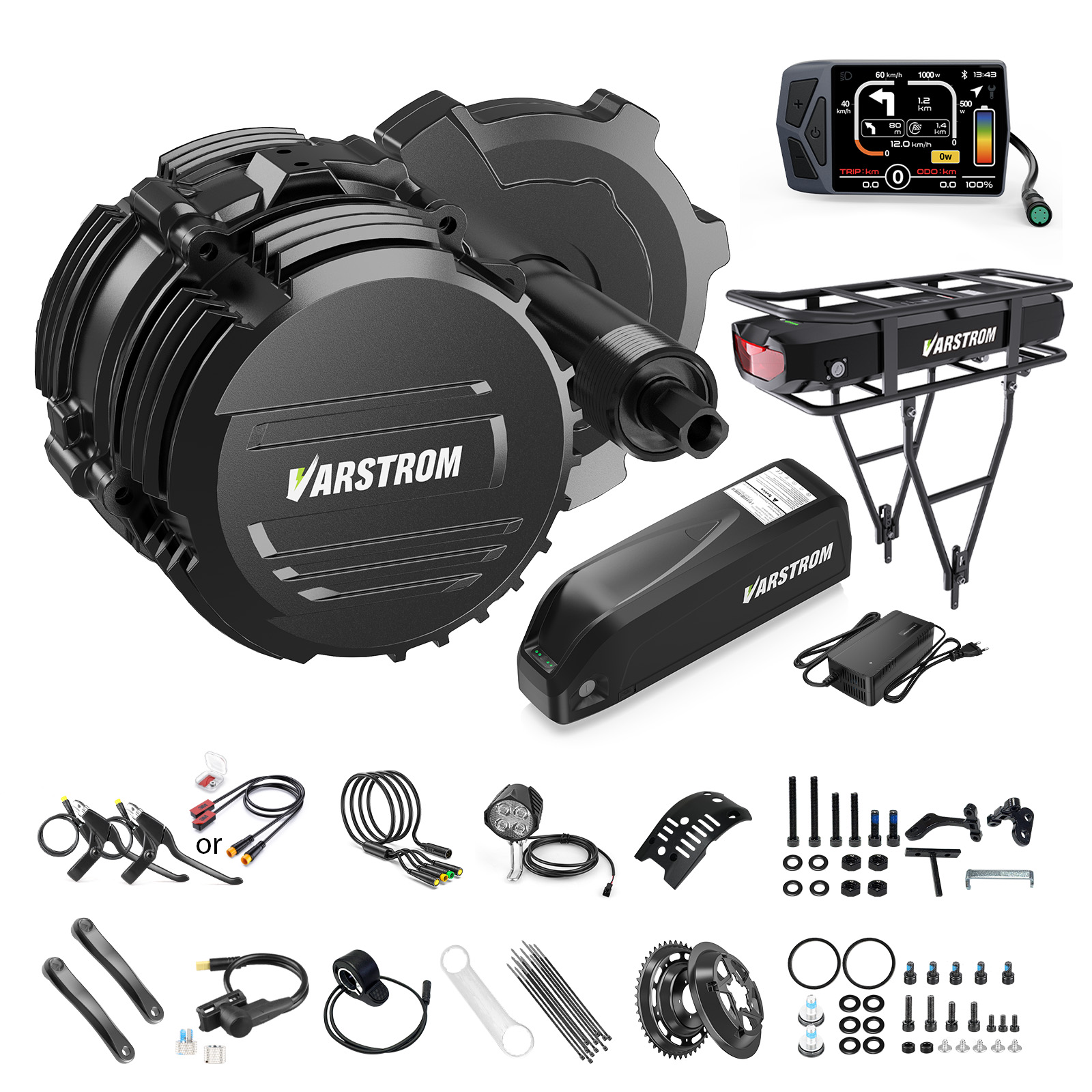 [ABD STOK] Varstrom 48V500W 75 - Side Hung Mid Drive Motor Kit incelemesi ve fiyatı