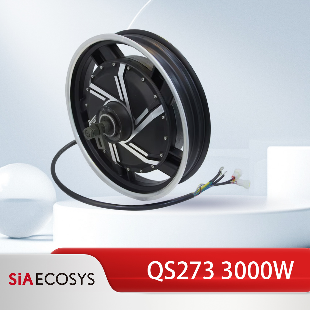 QSMOTOR QS273 17 inç 3000W V3  - 17 Inch Motorcycle Rim Hub Motor 72V incelemesi ve fiyatı
