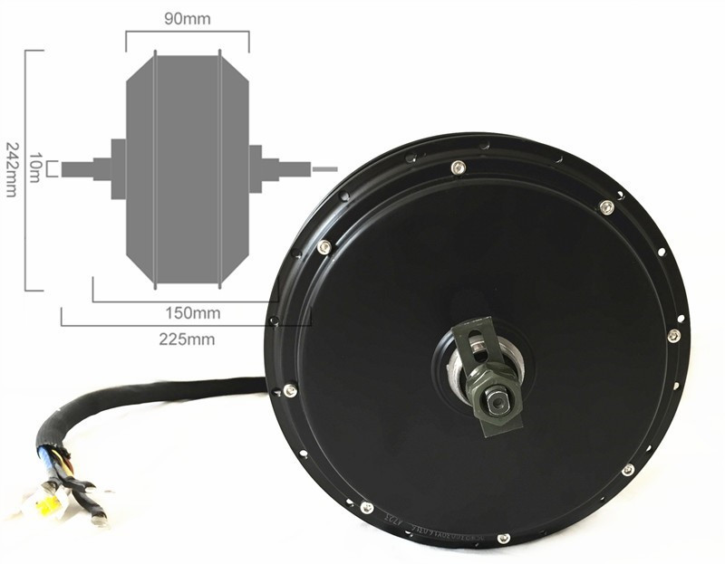 QS205 V3 48-72v 5000W 3.5T/5T  - 5000W Hub Motor Kit 72V incelemesi ve fiyatı